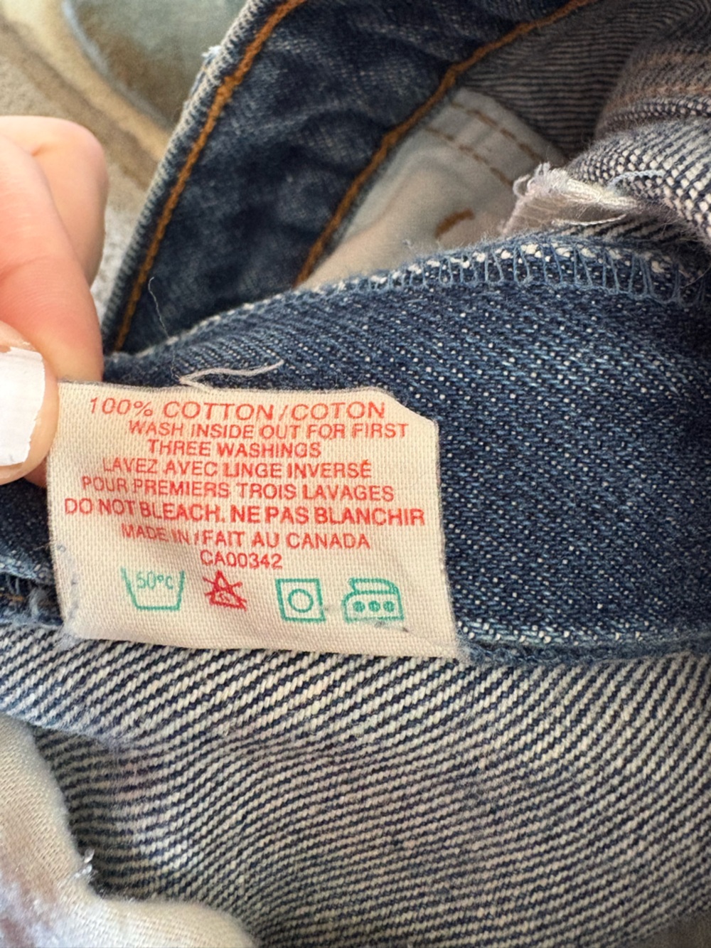 Vintage GWG Jeans Made in Canada 31x34 Straight Leg Denim Mens - Picture 5 of 8